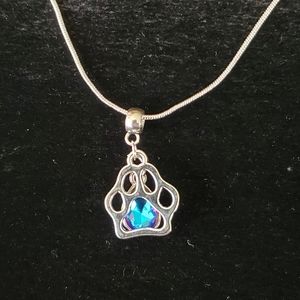 Pet Paw 🐾 Print 18"\ .925 Sterling Silver Necklac